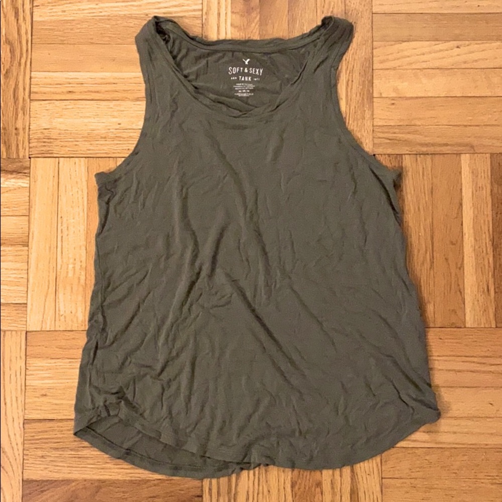 American Eagle Women’s Olive Green Tank Top